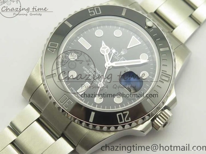 116610 And Best Edition Bracelet Case Submariner 904L SA3135 LN Ceramic Black 1:1 SS DJF 0424